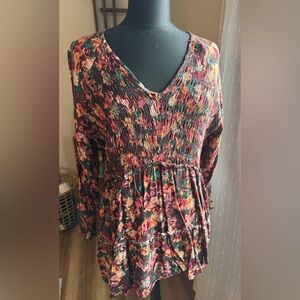 Maurices Multicolor Floral Blouse